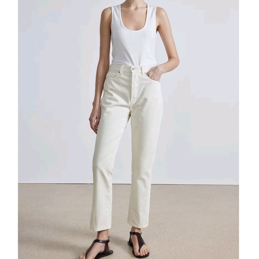Apiece Apart‎ Camilla  100% Cotton Made In USA Light Green Pants Women's Size 4